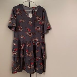 Floral Flowy Midi Dress